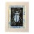 Original Hand-Carved Linocut Print Beetle With Watercolor - Rainwashed Variant For Sale