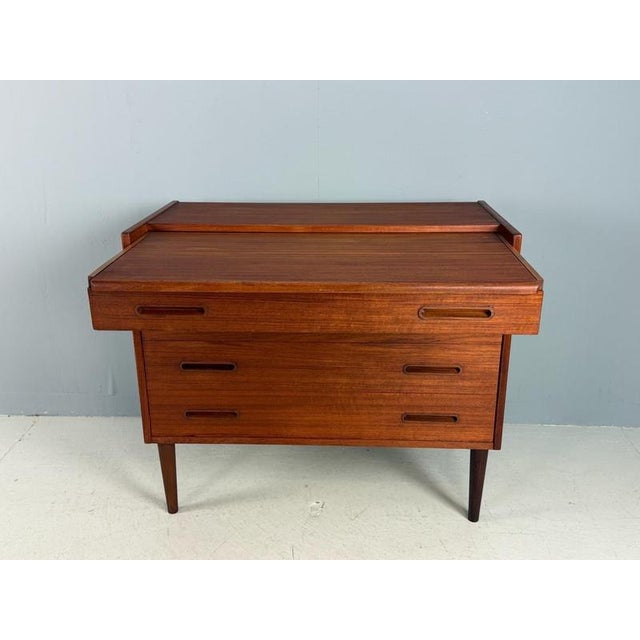Brown Mid-Century Modern Teak Desk, 1960s For Sale - Image 8 of 14