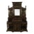 Antique Monumental Renaissance Revival Carved Oak Hall Tree Stand Mirror 1890 For Sale