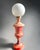 Italian Hand-Carved Pink Alabaster Urn Lamp with White Opaline Glass Shade, 1970s For Sale - Image 10 of 10