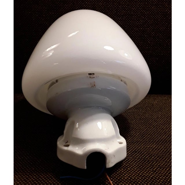 Vintage Art Deco Mushroom-Shaped Wall Lamp, 1930s, in Good conditions. Designed 1920 to 1949 European Plug (up to...