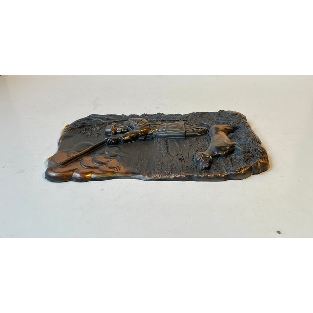 Vintage Art Deco Spelter Relief from Zero, Denmark, 1930s For Sale - Image 4 of 9