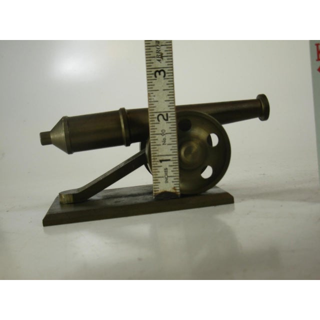 Cannon Toy 1940's Heavy Brass Mid-Century Modern Style WWI, WWII For Sale - Image 10 of 12