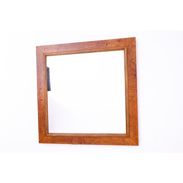 Wood Vintage Art Deco Mirror, Poland, 1950s For Sale - Image 7 of 8