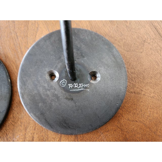 Michael Aram 1990s Michael Aram Post Modern Candle Sconces- Set of 2 For Sale - Image 4 of 12