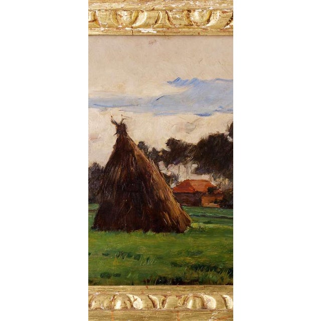 Marques de Oliveira, As Mêdas, Oil Painting on Wood For Sale - Image 7 of 8