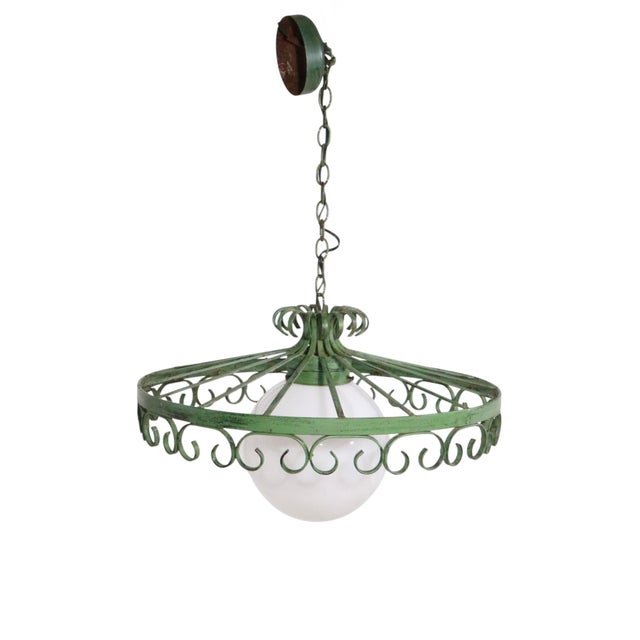 1970s 1970s Brutalist Spanish Style Wrought Iron Chandelier After Umanoff For Sale - Image 5 of 6
