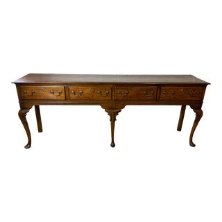 Georgian Oak Dresser Base For Sale