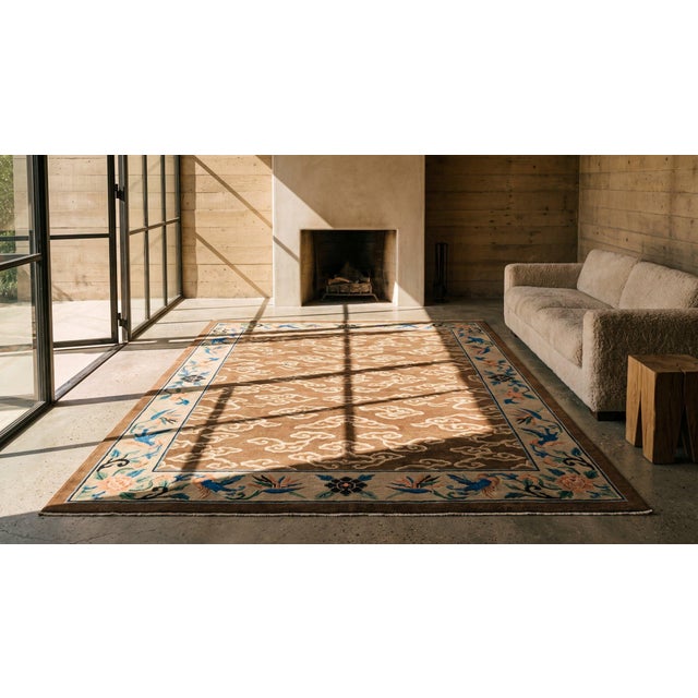 Antique Chinese Peking Rug For Sale - Image 9 of 9