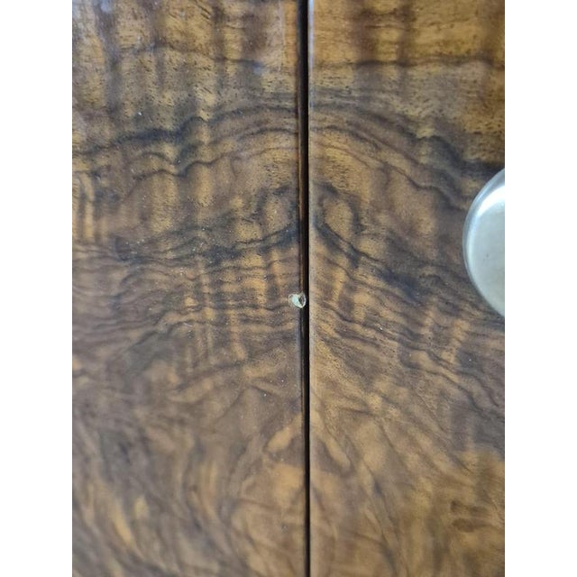 Sideboard in Varnished Burr Walnut with Central Bar, 1950s For Sale - Image 9 of 15
