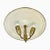 Round Brass Ceiling Light in the style of Gino Sarfatti, Italy, 1950s For Sale - Image 18 of 18