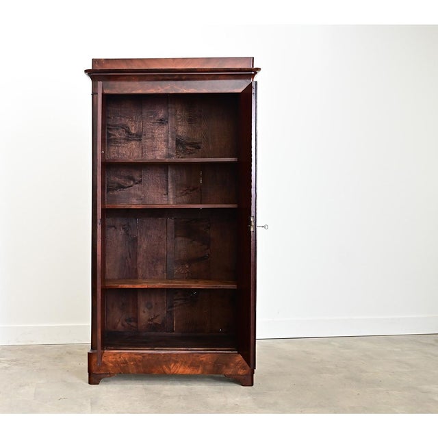 Wood French 19th Century Petite Mahogany Louis Philippe Armoire For Sale - Image 7 of 10