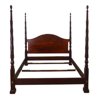 Henkel Harris King Mahogany Poster Bed For Sale