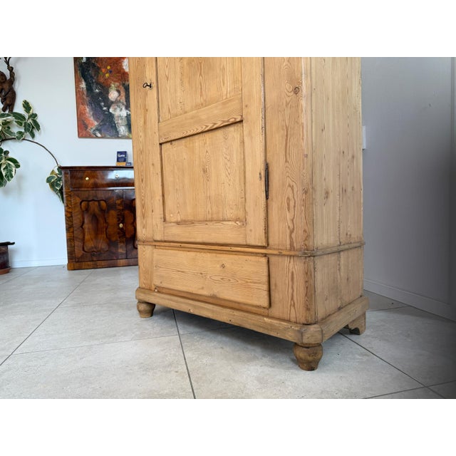 Rustic Farmhouse Wardrobe in Wood For Sale - Image 9 of 10