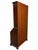 Wood English Mahogany Secretary Desk with Glass-Fronted Cabinet, 1920s For Sale - Image 7 of 8