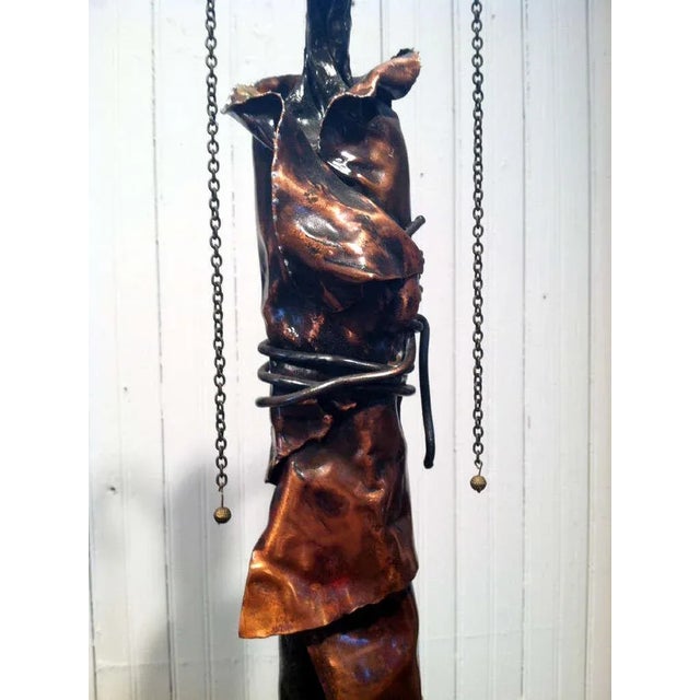 Steel and Copper Sculpture by Marie-Josée Roy For Sale In Atlanta - Image 6 of 7