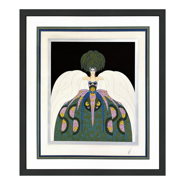 Erté, Copacabana (Large Hand Signed Foil Stamped Embossed Serigraph), 1983 For Sale