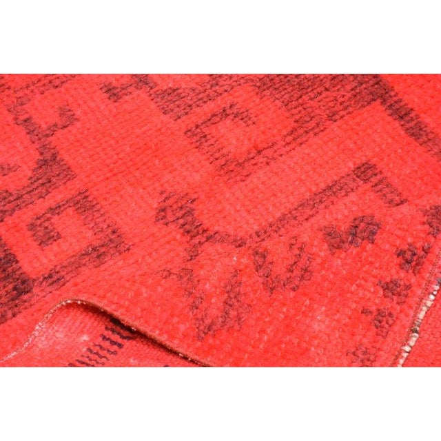 Vintage Turkish Tribal Kurdish Hand Knotted Wool Runner Rug,2'9"X11'2" For Sale - Image 4 of 4