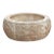 Deep Relief Floral Stone Round Bowl For Sale