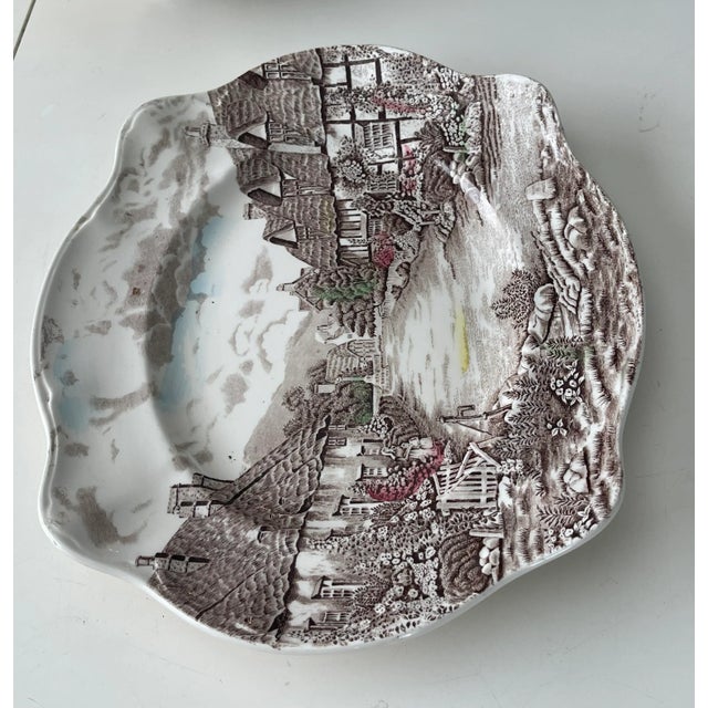 Late 20th Century Large Vintage Johnson Bros Olde English Countryside Serving Platter For Sale - Image 5 of 9