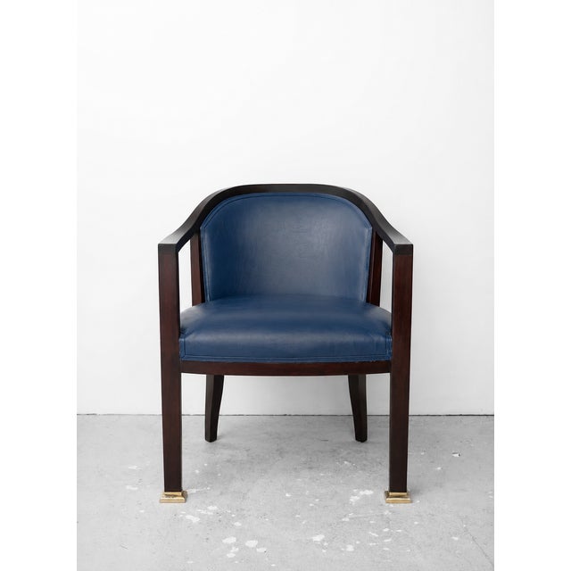 Art Nouveau Desk Armchair by Julius & Josef Herrmann for Architect Maximilian Rossipaul, 1911 For Sale - Image 3 of 12