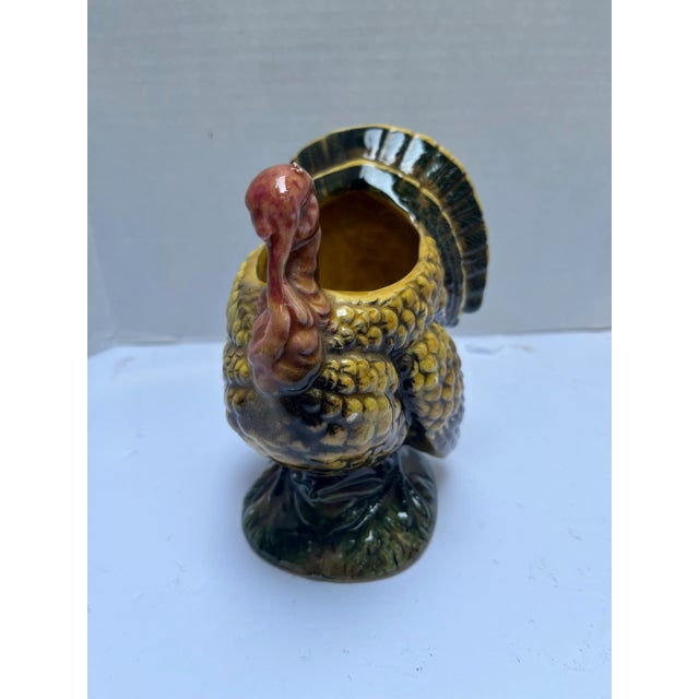 Vintage Ceramic Turkey Cachepot For Sale - Image 4 of 8