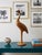 Mid-Century Modern Vintage Hand-Carved Teak Wood Crane Shorebird Sculpture – 37" For Sale - Image 12 of 12