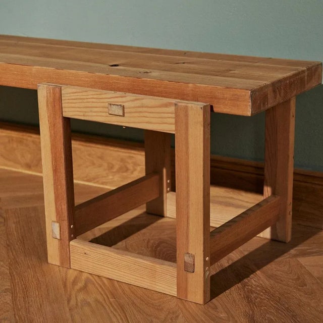 1960s Pine Bench Trybo by Edvin Helseth, 1963 For Sale - Image 5 of 9