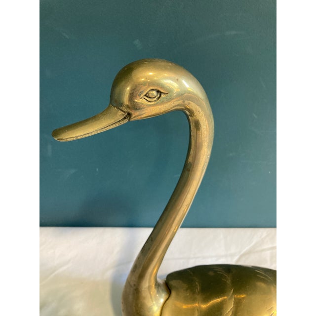 Vintage Brass Swan Figurine Boxes – A Pair For Sale In Oklahoma City - Image 6 of 11