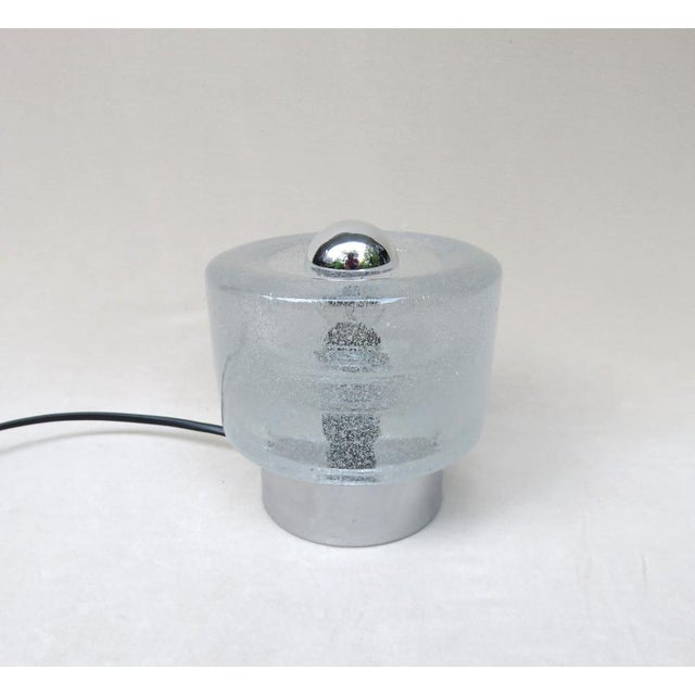 Metal Small Space Age Table Lights in Chrome-Plating and Bubble Glass from Peill & Putzler, Set of 2 For Sale - Image 7 of 18