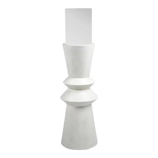 Maldives Pillar Hurricane Candle Holder, 42"H For Sale