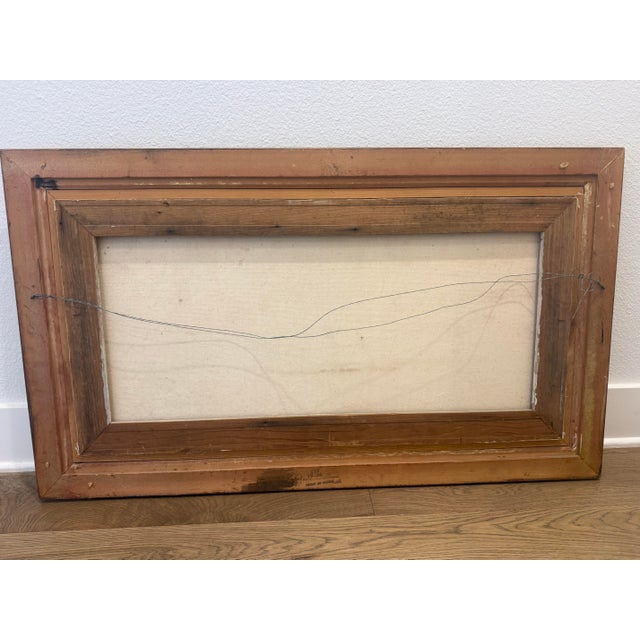 Vintage 1974 Texas Bluebonnet Landscape Original Painting by l.b. Mackrell, Framed For Sale - Image 12 of 12