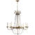 Paris Flea Market Large Chandelier in Antique-Burnished Brass with Seeded Glass Designer: Chapman & Myers Canopy: 5.25"...