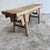 Late 20th Century Elm Wood Bench With Apron For Sale - Image 5 of 12
