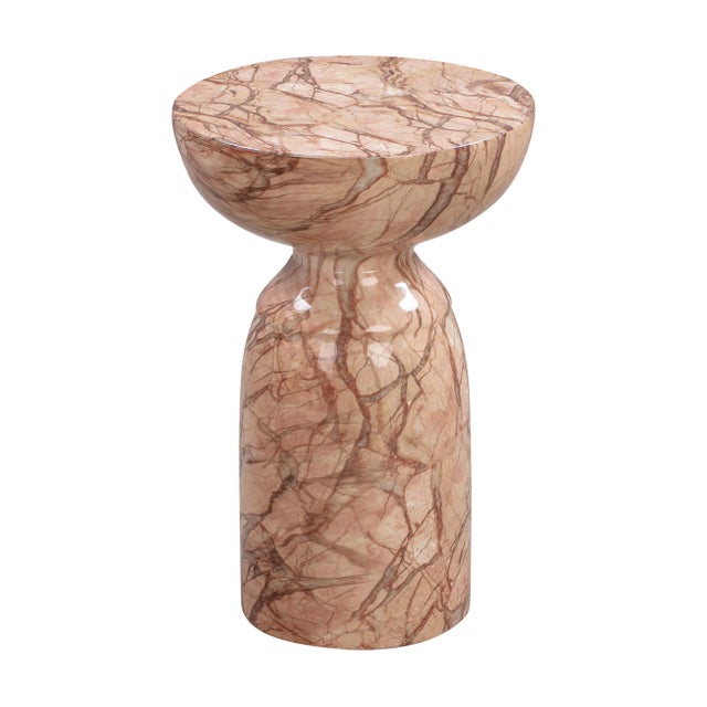 Sculpture Materials Rue Sunset Marble Side Table For Sale - Image 7 of 7