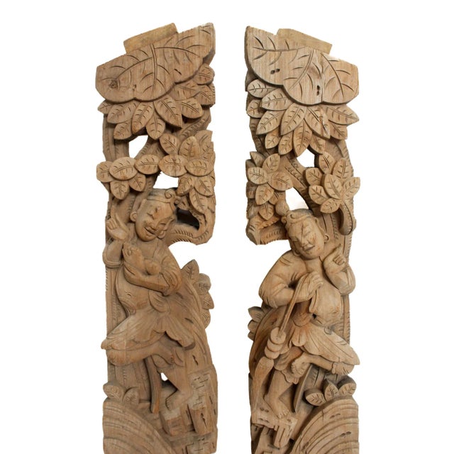 Happy & prosperous a beautiful statement piece of wall art. Hand carved with great attention to details. One of a kind for...