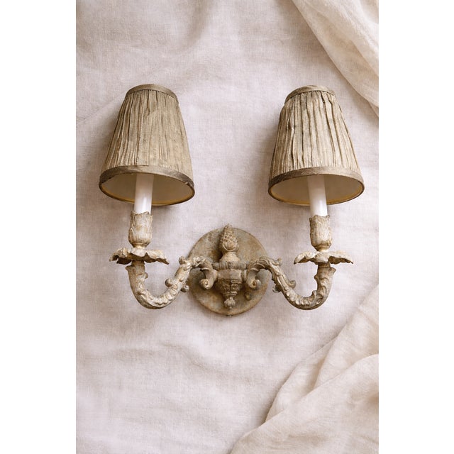 Contemporary Vintage Wall Sconces - a Pair For Sale - Image 3 of 4