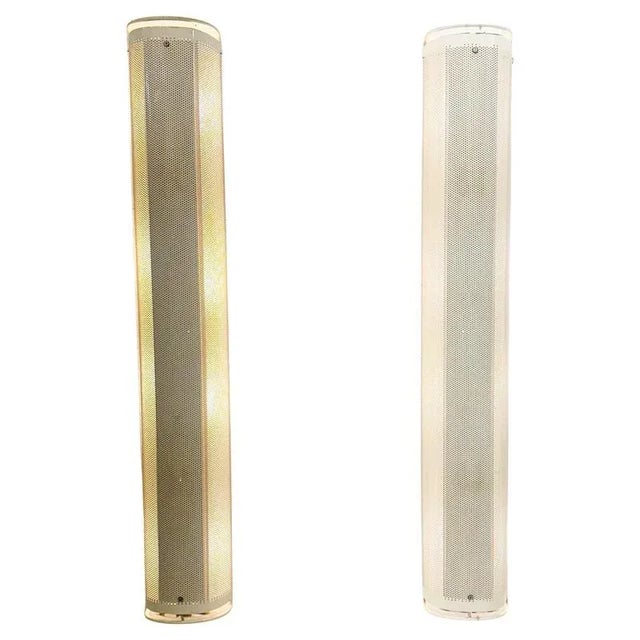 White Perforated Metal Wall Lights, 1980, Set of 2 For Sale - Image 11 of 11