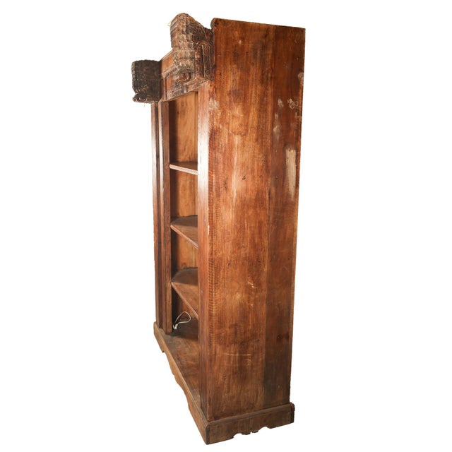 Indian Teak Doorframe Now Bookcase, 19th Century With Later Elements For Sale - Image 16 of 18
