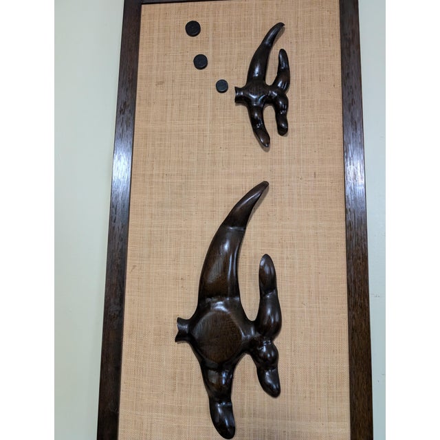 Mid-Century Abstract Wood Sculpture Carved Fish 1960s For Sale - Image 4 of 14