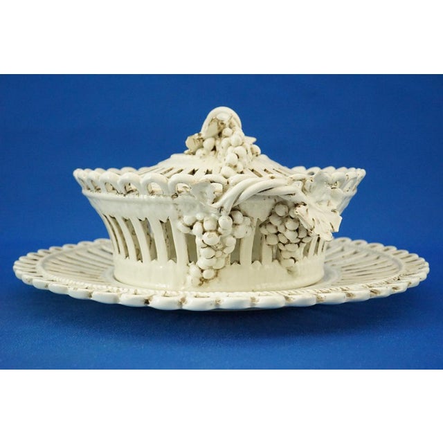 Italian Centerpiece and Tray in Ceramic by Antonibon, Set of 2 For Sale - Image 15 of 18