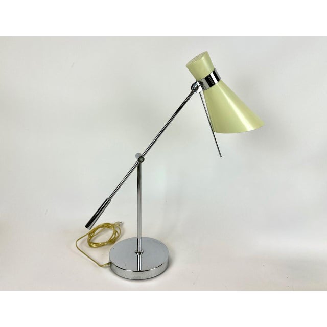 The electrics are new, braided fabric cord, new plug. The lampshade and base are refreshed, brass is polished and...