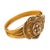 Victorian Early 20th Century Victorian Emerald Pearl 18k Yellow Gold Bangle For Sale - Image 3 of 5