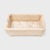 This elegant flower basin is hand-carved from white marble to a rectangular form commonly seen with incense burners or...