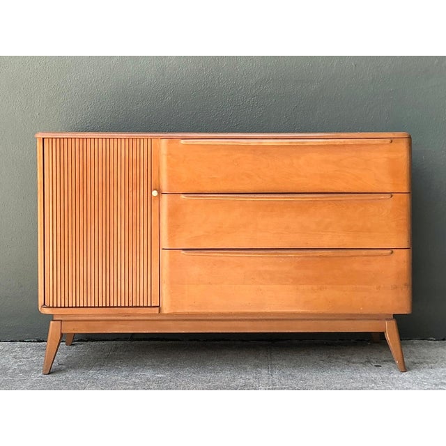 Wood Mid-Century Heywood Wakefield Wood Credenza For Sale - Image 7 of 18