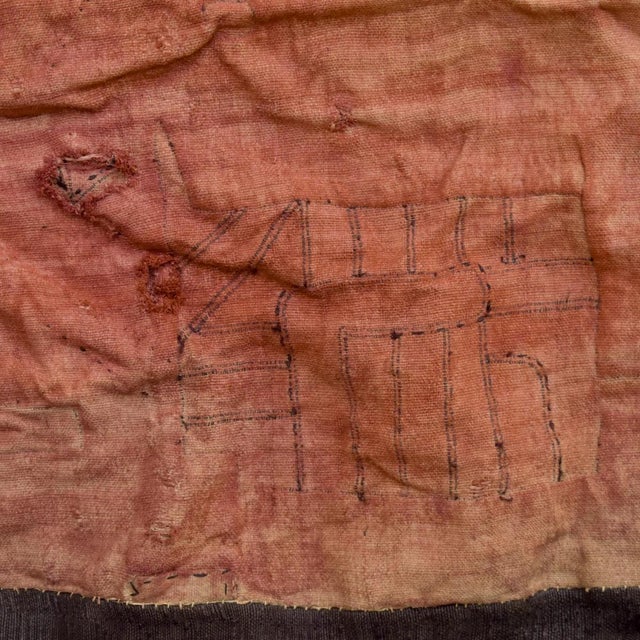 Textile Early 20th Century Kuba Royal Appliquéd Raffia Textile 60x26 Inch Sidley Collection For Sale - Image 7 of 8