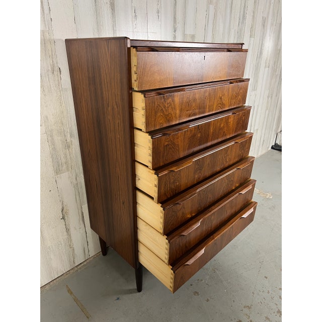 Brown Danish Modern Lingerie Chest for Illums Bolighus For Sale - Image 8 of 13