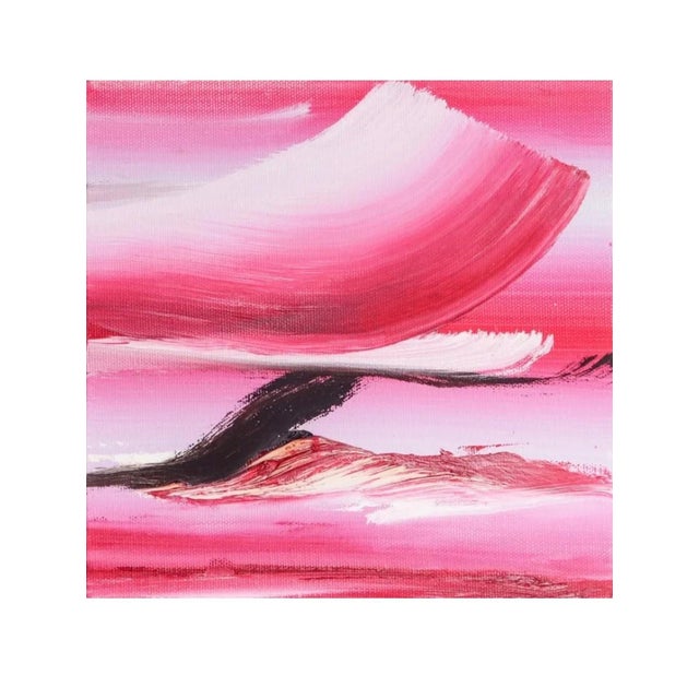 Martyn Jones, Surrealist Abstract Painting Pair, Martyn Jones British Color Diptych Painting For Sale - Image 4 of 10