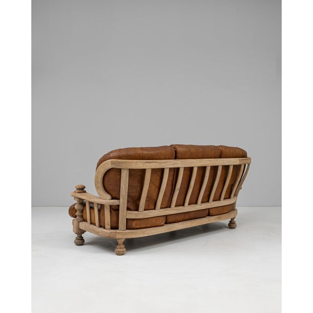 20th Century Belgian Leather Sofa For Sale In Greensboro - Image 6 of 18