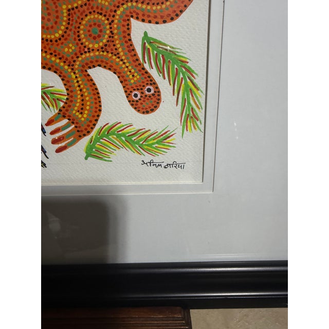 Tribal Celestial Meets the Sea Bhil Tribal Art For Sale - Image 3 of 13